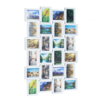 24 fotost koosnev kollaaž 59x86x2,5 cm, valge