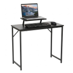 Arvutilaud Relaxdays 10052162.0, eemaldatava monitoririiuliga, must, 80 &times; 75 &times; 40 cm