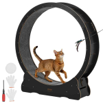 Kassijooksuratas VEVOR, &Oslash; 132 cm, Must, &Oslash; 132 &times; 141,5 cm