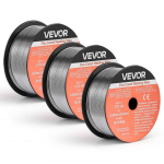 VEVOR MIG suvirinimo viela su fliuso &scaron;erdimi E71T-GS, 0,8 mm, 3 ritinėliai, be dujų