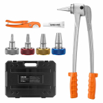 PEX-torude laiendust&ouml;&ouml;riistade komplekt VEVOR CT-100A-PEX, 4 pead, 420 &times; 315 &times; 85 mm