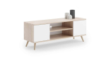 TV-laud Focus RTV 155x50x40 cm, beež / valge