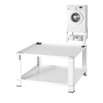 Tugev terasest pesumasina alus riiuliga, 711x711x406 mm, 299 kg