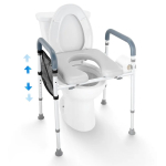 K&otilde;rgendatud WC-pott alumiiniumraamiga, reguleeritav 490-640 mm, meditsiiniline