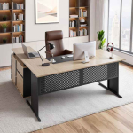 Nurgakirjutuslaud VEVOR C250244D-01, sahtlite ja kapiga, 160 &times; 75 &times; 80 cm
