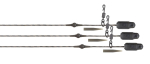 Rakendus Fox Edges Naturals Heli-Clip Rigs, 50 lb Copper Core, 3 tk