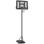 Laste korvpalliv&otilde;rk koos statiivi Sportnow 110x90x370m., musta v&auml;rvi