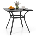 V&auml;listingimuste laud 80x80x73cm, musta v&auml;rvi