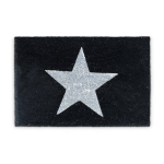 Uksematt "Star" 40x60 cm., must v&auml;rv