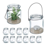 Komplektis 12 l&auml;bipaistvat k&uuml;&uuml;nlajalga 9,5x8cm., must v&auml;rv