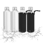 Joogipudelid, 4 tk, 500 ml, &Oslash; 6,5 &times; 23,5 cm