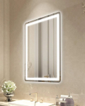 LED-vannitoa peegel 60x80 cm, esi- ja tagavalgustus, uduvastane, 3 v&auml;rvitemperatuuri