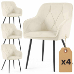 S&ouml;&ouml;gitoa toolid DIAMANTE, 4 tk, Beežid, 54,5 &times; 82,5 &times; 58 cm