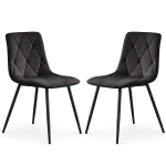 S&ouml;&ouml;gitoa toolid MILO, 2 tk komplekt, Must, 45,5 &times; 87 &times; 43,5 cm