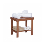 Vannitoa taburet Relaxdays, 2-korruseline, 44 &times; 41 &times; 28 cm