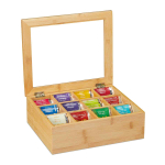 Teekarp Relaxdays 10032112.0, 12 lahtrit, 28 &times; 9 &times; 23 cm