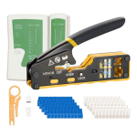 Pressimist&ouml;&ouml;riistade komplekt VEVOR HT-6088, 50 pistikut ja 50 otsakut, 23 &times; 12 &times; 7 cm