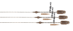 Rakendus Fox Edges Camo Heli-Clip Rigs, 30 lb Submerge, 3 tk