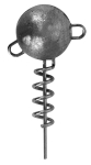 Jigipead Fox Rage Corkscrew Round Jig Heads hulgipakend, 7 g, 25 tk