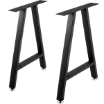 Metallist A-kujulised lauajalad, 28x17,7 tolli, pol&uuml;uretaankattega, 2 tk.
