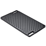 P&ouml;&ouml;ratav malmist grillpann, 23,4 cm x 40,7 cm, must, mittenakkuv