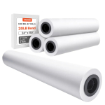 Laiformaadiline CAD joonistuspaber, 24 tolli x 150 jalga, 4 rulli