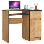 Arvutilaud Piksel, parempoolne, 1 sahtel, pruun, 90 &times; 77 &times; 50 cm