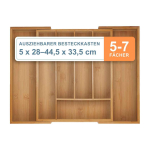 S&ouml;&ouml;giriistade karp Relaxdays 10050850_8035, 5&ndash;7 lahtrit, 2 sahtlit, 44,5 &times; 5 &times; 33,5 cm
