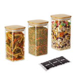 Toidu s&auml;ilituspurgid Relaxdays 10053208.0, 3 tk, 1500 ml, 21 &times; 10 &times; 10 cm