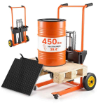 H&uuml;drauliline materjalit&otilde;stuk VEVOR SCDDC1000, 205 kg, oranž/must, 92 &times; 126 &times; 73,5 cm