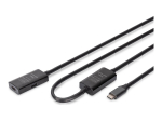 Aktiivne USB-pikenduskaabel Digitus DA-73109, USB-C&ndash;USB-C