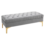 Pehme pink Homcom 118x45x42cm, halli/kuldsed v&auml;rvid