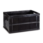 Kokkupandav kast kaanega 8,5x41,5x62cm., must v&auml;rv