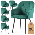 S&ouml;&ouml;gitoa toolide komplekt DIAMANTE, 6 tk, roheline/must, 54,5 &times; 82,5 &times; 58 cm