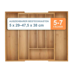 S&ouml;&ouml;giriistade karp Relaxdays 10050850_8036, 5&ndash;7 lahtrit, 2 sahtlit, 47,5 &times; 5 &times; 38 cm
