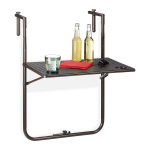R&otilde;dulaud Relaxdays 10035755, Kokkupandav, Pruun, 59,5 &times; 72,5&ndash;83 &times; 59 cm