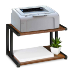 Lauariiul printerile Relaxdays, 2 riiulit, 44 &times; 28 &times; 28 cm