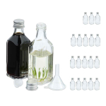 Klaaspudelid Relaxdays, 20 tk, 50 ml, 10 &times; 3,5 &times; 3,5 cm