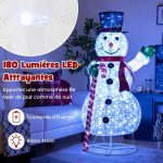 Valgustatud j&otilde;ululumememm, 180 LED-lampi, 75 &times; 65 &times; 150 cm