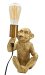 Laualamp Monkey, Kuldne, 17 &times; 25 &times; 14,5 cm