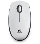Optiline hiir Logitech B100, 3 nuppu, Valge, 62 &times; 33 &times; 113 mm
