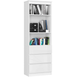Kontoririiul R60 CLP, 3 sahtlit ja 2 riiulit, valge, 60 &times; 180 &times; 35 cm
