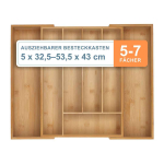 S&ouml;&ouml;giriistade karp Relaxdays 10050850_8037, 5&ndash;7 lahtrit, 2 sahtlit, 53,5 &times; 5 &times; 43 cm