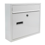 Postkast Relaxdays 10051671_49, DIN C4, Valge, 36 &times; 31 &times; 10 cm