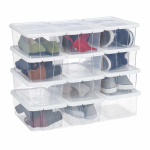 Jalatsite hoiukarbid Relaxdays, 12 tk, 20 &times; 12,5 &times; 34,5 cm