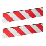 Autoukse servakaitsmed Relaxdays 10047157.0, 2 tk, 10 &times; 50 &times; 1,5 cm
