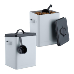 Kuivtoidukarbid Relaxdays, 2 tk, 5,5 l tk, 15,5 &times; 26,5 &times; 19 cm