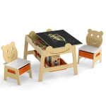 Laste laua ja toolide komplekt, 2 tooli, 69,85 &times; 50,8 &times; 60,96 cm