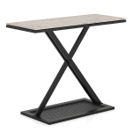 Konsoollaud 100x40x77,5cm, musta/halli v&auml;rvi