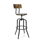 2 baaritooli komplekt 54x54x105,5cm, pruunid/mustad